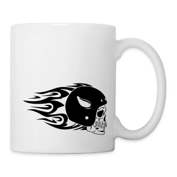 skull_biker - Mug blanc - blanc - Droite