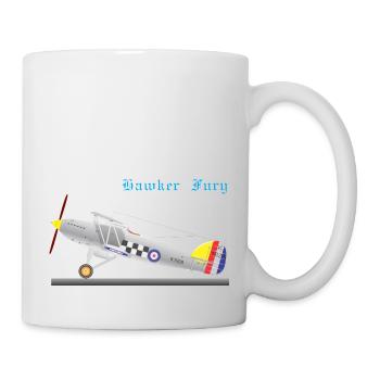 HAWKER FURY - Mug blanc - blanc - Droite