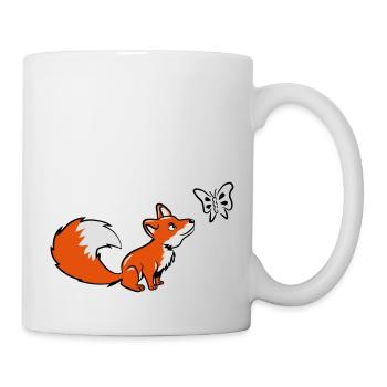 Fuchs papillon petite douce - Mug blanc - blanc - Droite