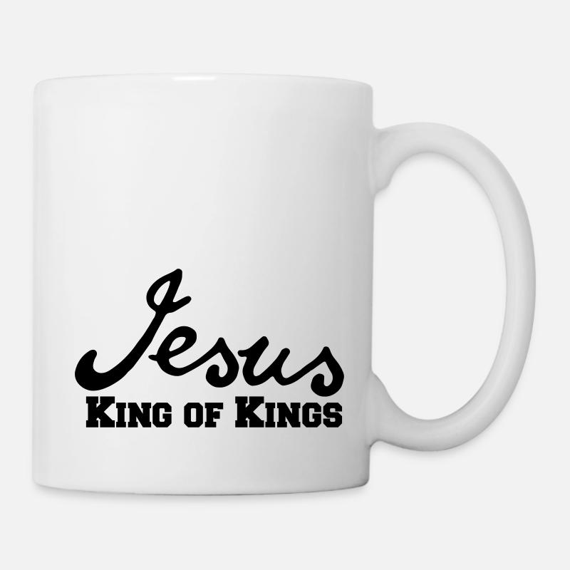 christian logo cool, texte jésus christ - Mug blanc - blanc