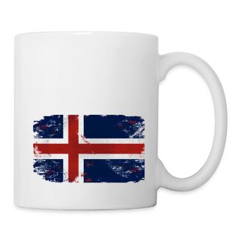 Iceland Flag - Tasse - Weiß - Rechts