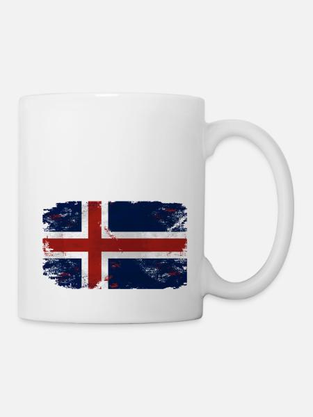 Iceland Flag - Tasse - Weiß