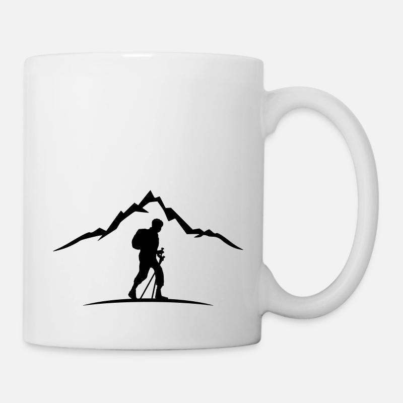 Sport - Berge Wanderer - Tasse - Weiß