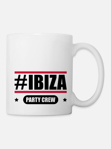 ibiza party crew - Tasse - Weiß