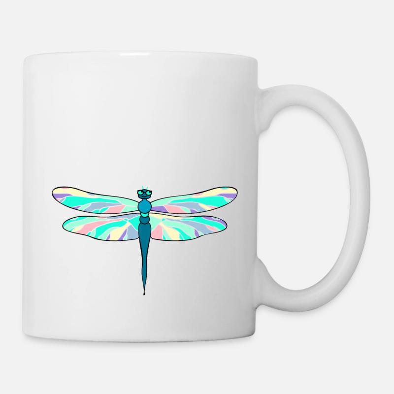 Libelle - Tasse - Weiß