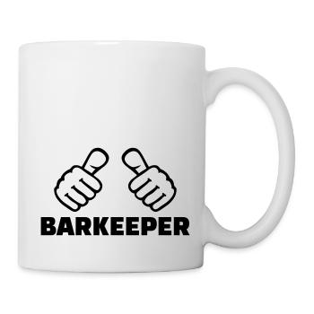 Barkeeper - Tasse - Weiß - Rechts