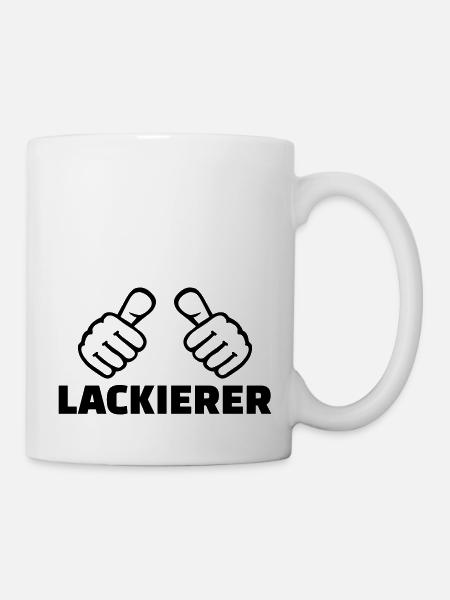 Lackierer - Tasse - Weiß