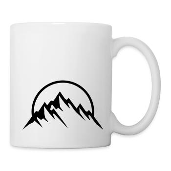 mountains sunshine - Tasse - Weiß - Rechts