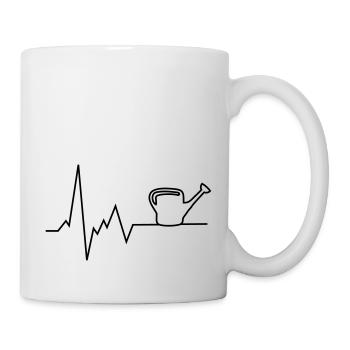 pulsation du cœur l'arrosoir - Mug blanc - blanc - Droite