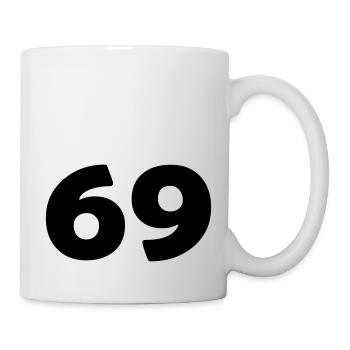69 - Tasse - Weiß - Rechts
