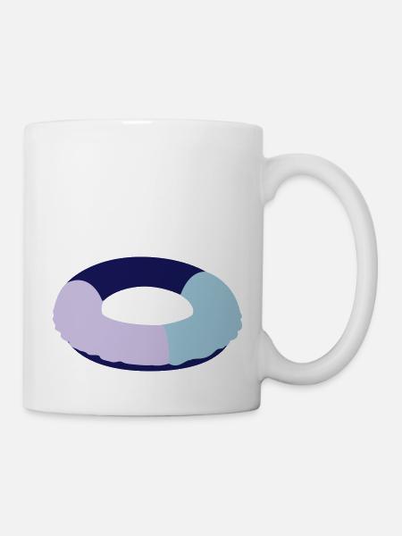 schwimmring - Tasse - Weiß