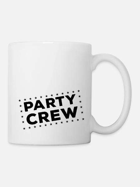 party crew - Tasse - Weiß