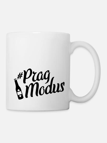 prag beer modus - Tasse - Weiß