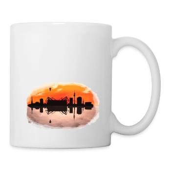 Skyline Dortmund - Tasse - Weiß - Rechts