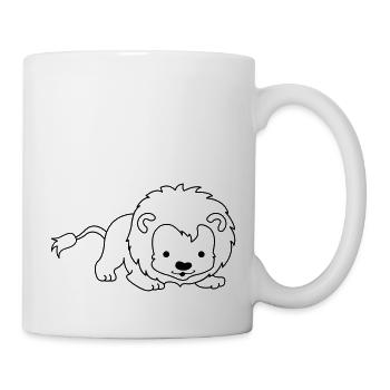 kleiner_loewe_01 - Tasse - Weiß - Rechts