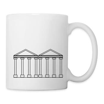 greek_buildings - Tasse - Weiß - Rechts