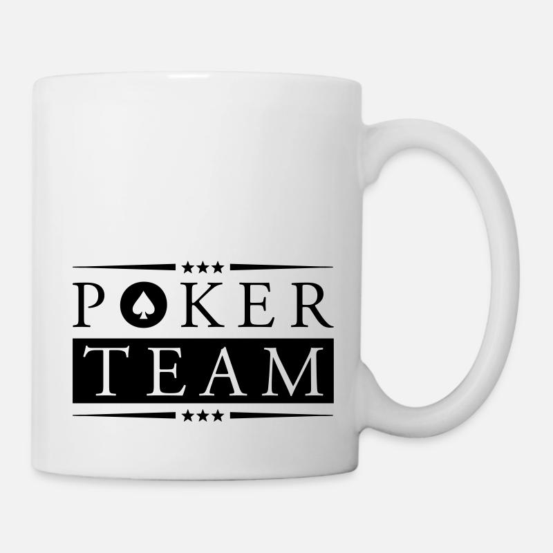 poker team - Tasse - Weiß