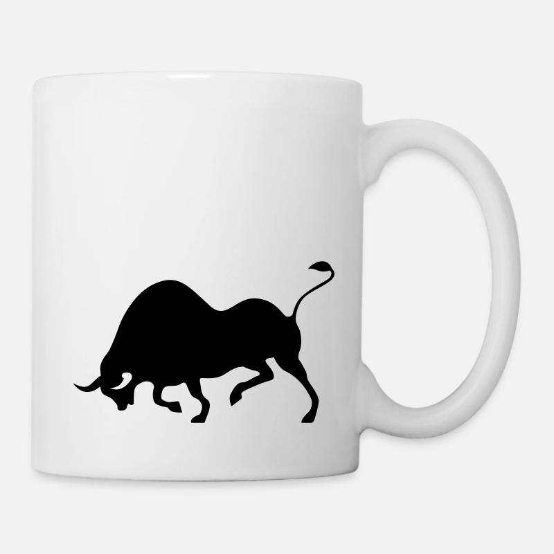 Stier - Tasse - Weiß