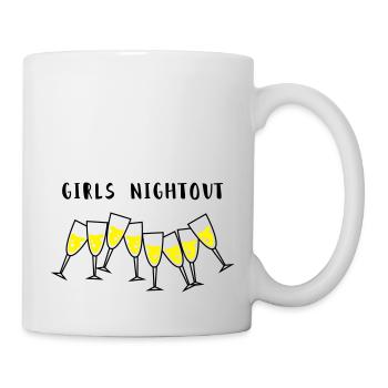 sekt girls nightout - Tasse - Weiß - Rechts