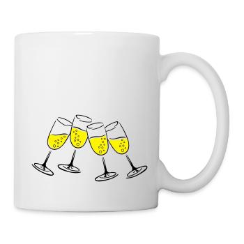 sekt glaeser - Tasse - Weiß - Rechts