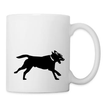 chien - Mug blanc - blanc - Droite