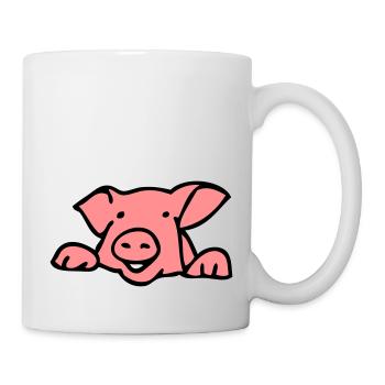 head pig - Mug - white - Right