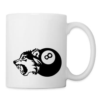 billard logo loup sport - Mug blanc - blanc - Droite