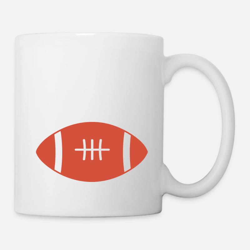 Rugby Ball - Tasse - Weiß