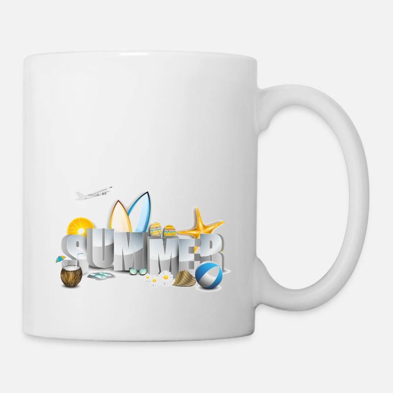 été - Mug blanc - blanc