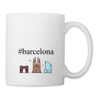 #Barcelone, capitale de la Catalogne - Mug blanc - blanc - Droite