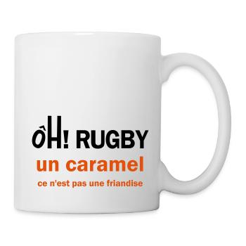 rugby caramel - Mug blanc - blanc - Droite