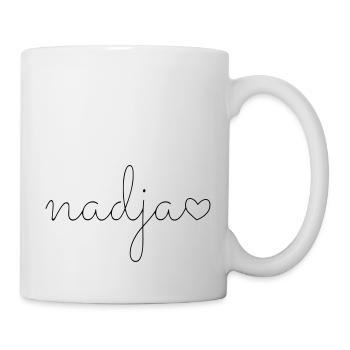 Nadja nom prénom - Mug blanc - blanc - Droite