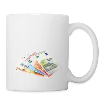 Money. Euro banknotes - Mug - white - Right