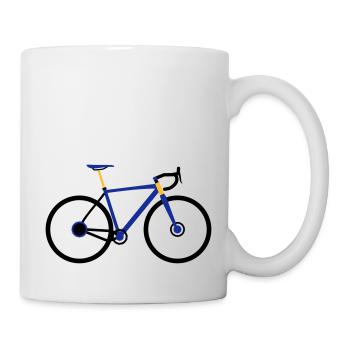 Vélo de vélo de gravier - Mug blanc - blanc - Droite