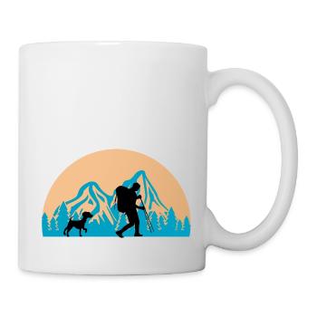 Chien chien - Mug blanc - blanc - Droite