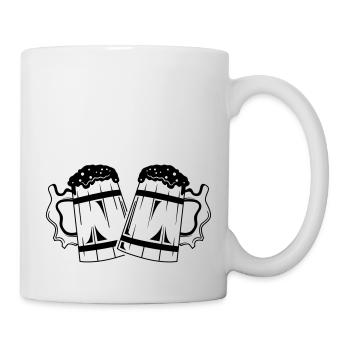 bierglas symbol bier anstoßen bierkrug - Tasse - Weiß - Rechts