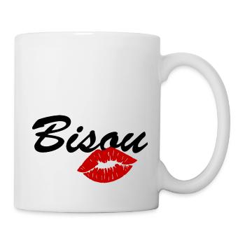 bisou / amour bébé / saint valentin - Mug blanc - blanc - Droite