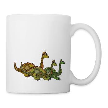 Dinosaurier - Tasse - Weiß - Rechts