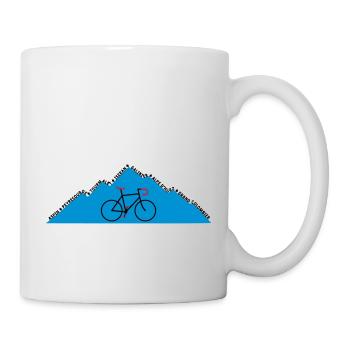Radfahren: Die Grand Cols - Tasse - Weiß - Rechts