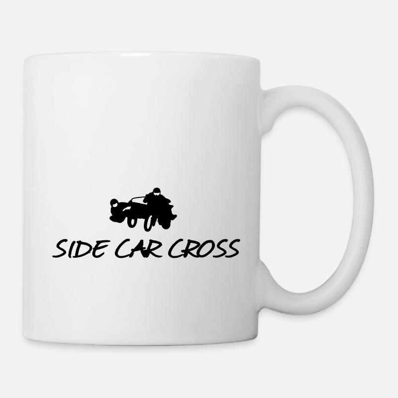 sidecarcross - Tasse - Weiß
