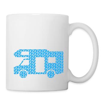 RV-Matrix bleu - Mug blanc - blanc - Droite
