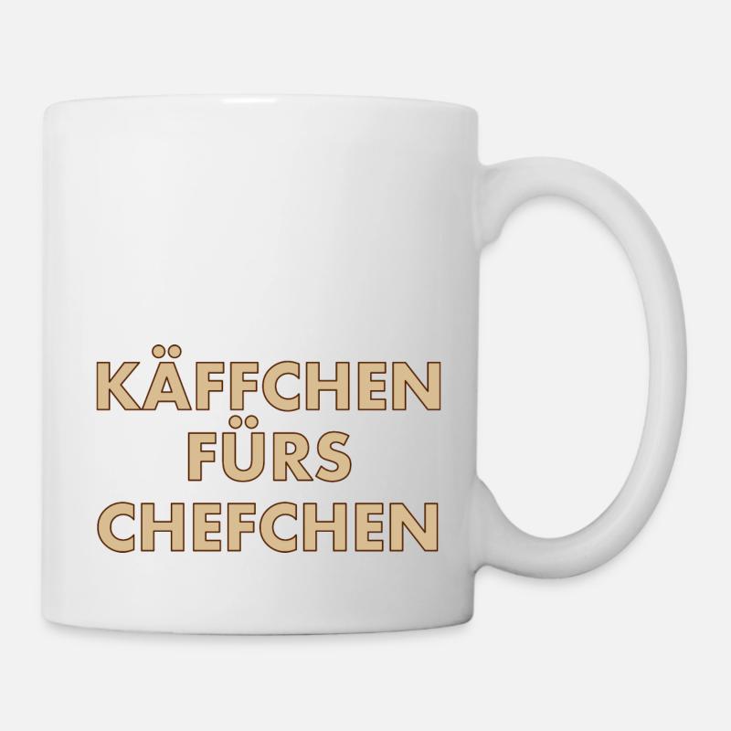 Käffchen fürs Chefchen - Tasse - Weiß