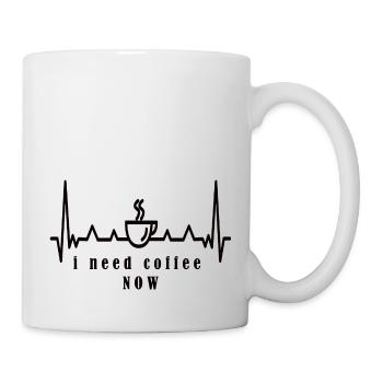J’ai besoin de café - Mug blanc - blanc - Droite