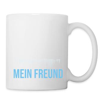 Ganz dünnes Eis mein Freund Klimawandel - Tasse - Weiß - Rechts