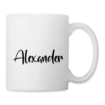 Prénom - Alexander - Mug blanc - blanc - Droite