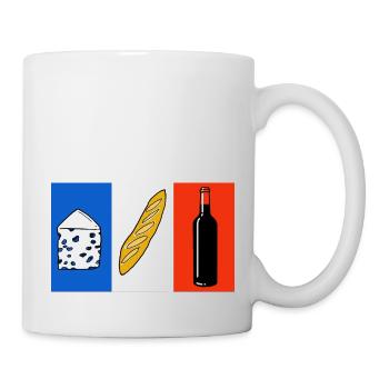 French flag - Mug - white - Right