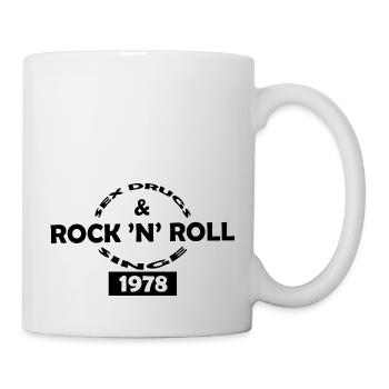 Rock & Roll Music Party Metal - Mug - white - Right