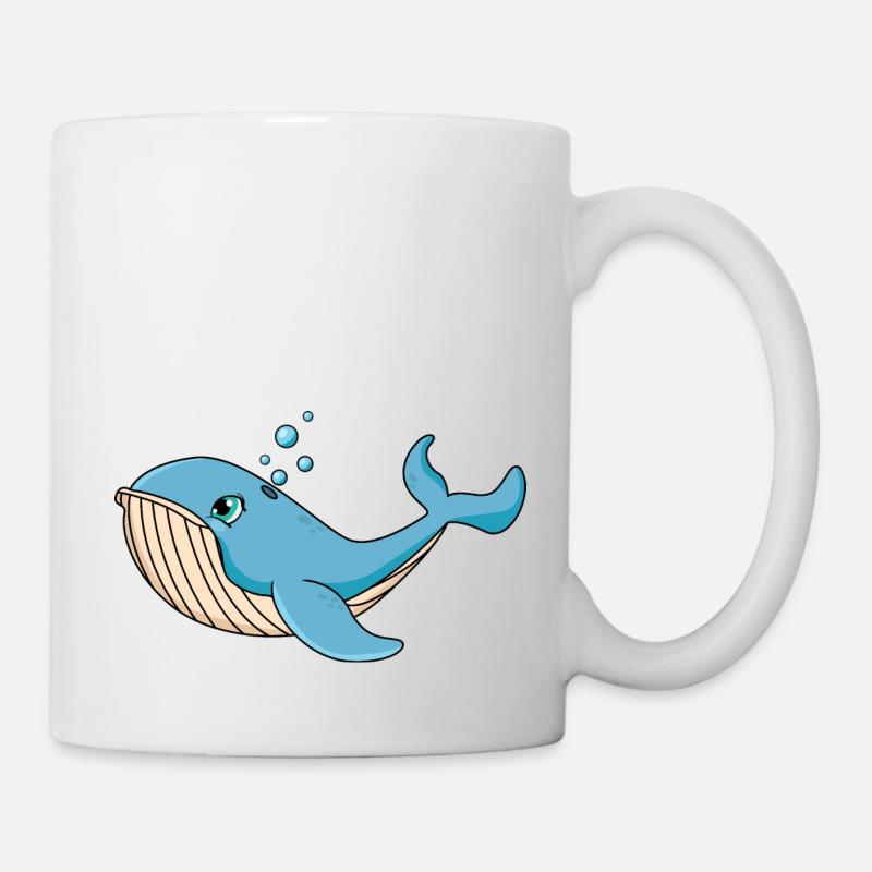 Wal - Tasse - Weiß