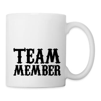 team member - Mug blanc - blanc - Droite