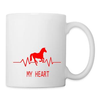 Pferd Horse - Tasse - Weiß - Rechts